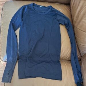 lululemon athletica Navy Blue Long Sleeve Top